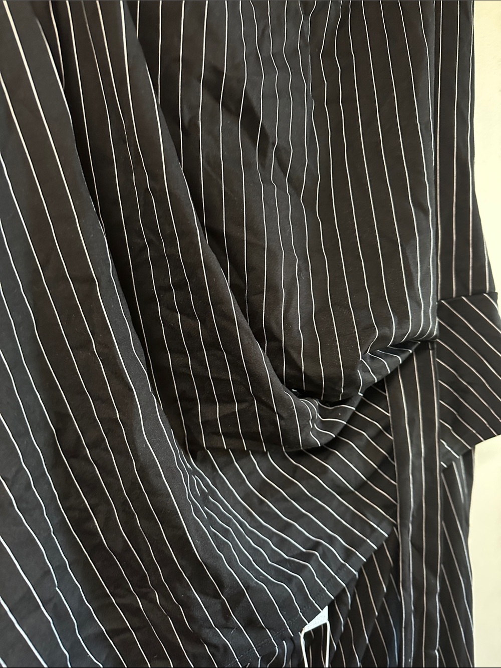 Halara Easy Peezy Black White Pinstripe Tie Side Jumpsuit XL NWT - Picture 2 of 11